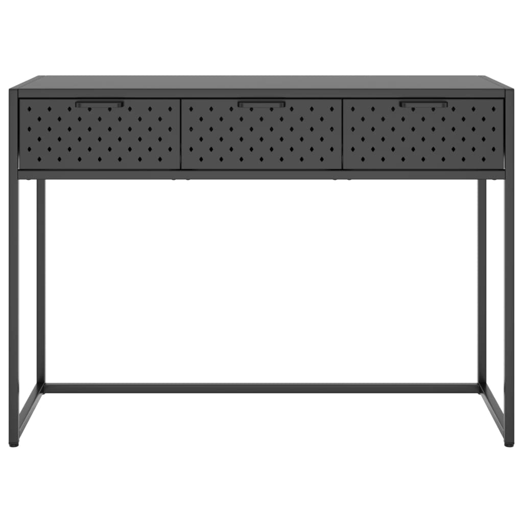 vidaXL Table console Anthracite 106x35x75 cm Acier