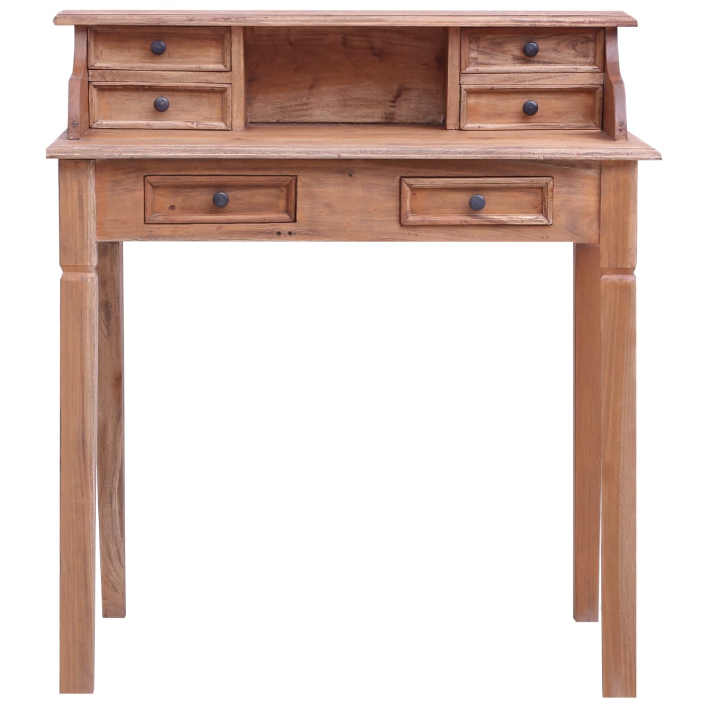 vidaXL Bureau avec tiroirs 90x50x101 cm Bois de récupération solide