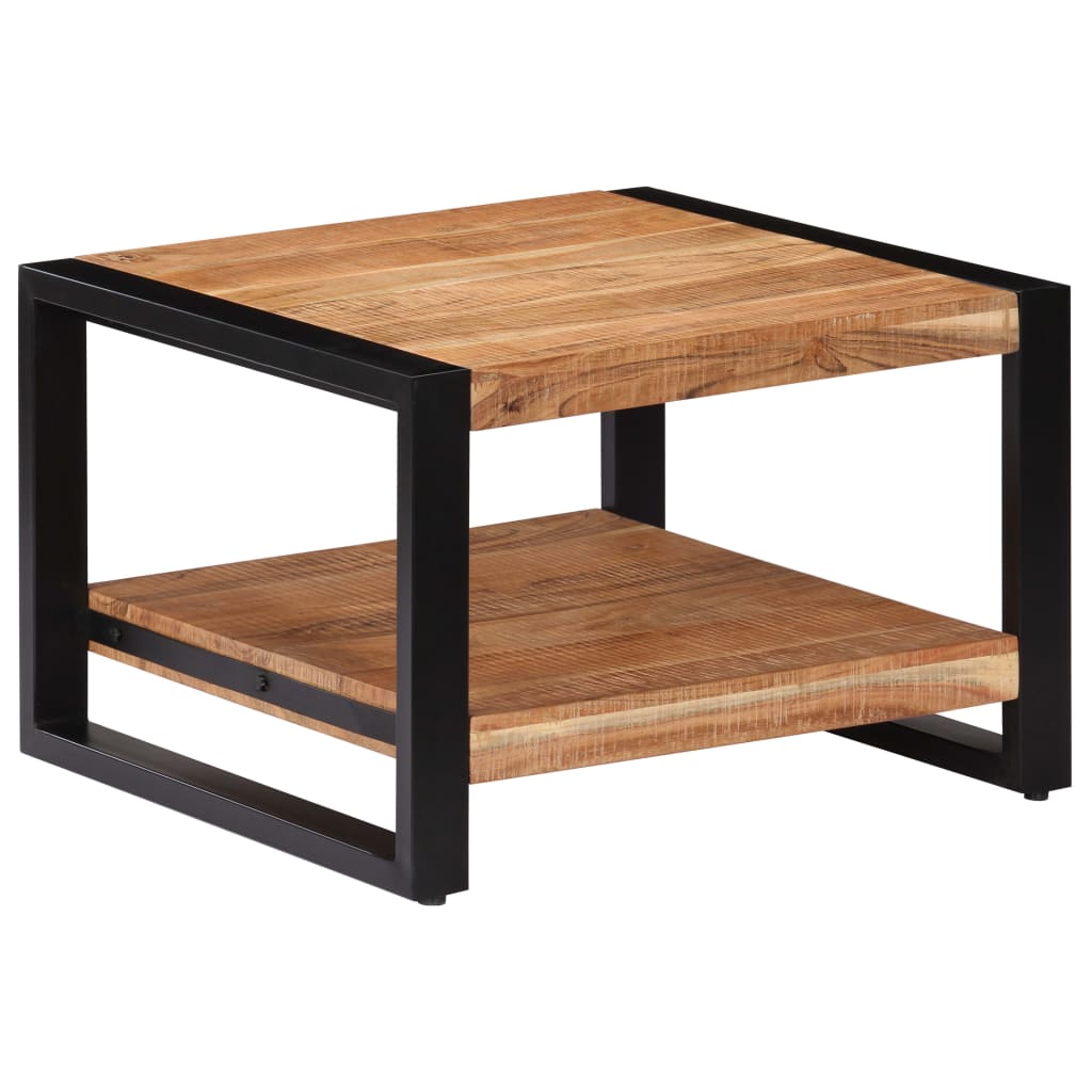 vidaXL Table basse 60 x 60 x 40 cm Bois d'acacia massif