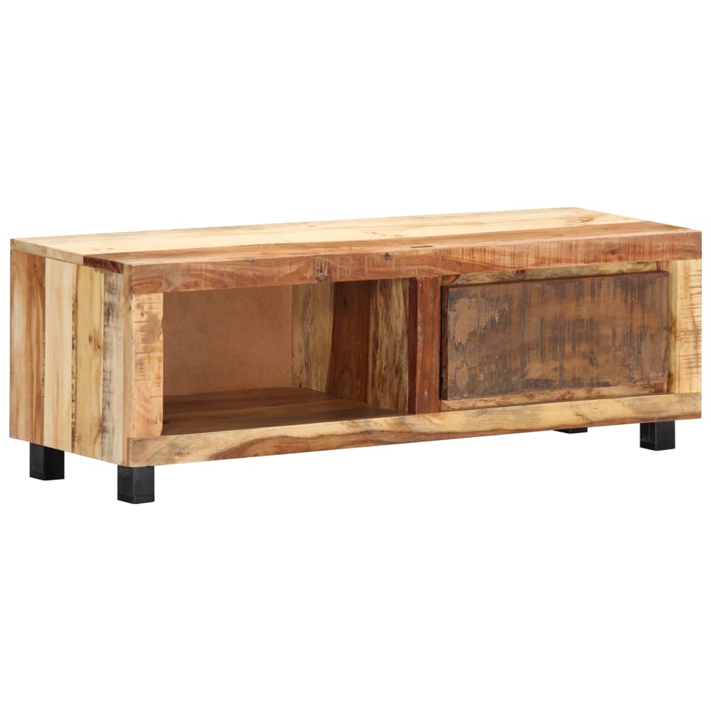 vidaXL Meuble TV 100x30x33 cm Bois de récupération massif