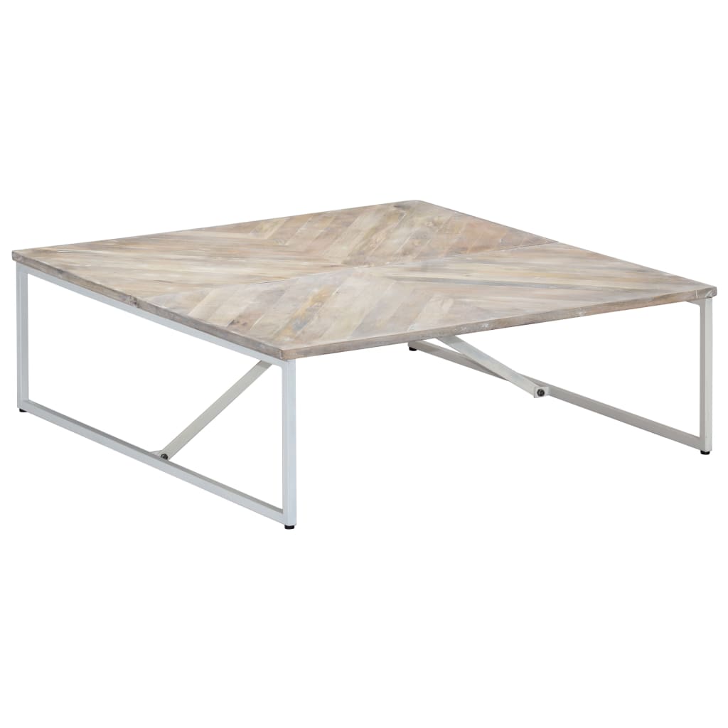 vidaXL Table basse 110x110x36 cm Bois de manguier solide