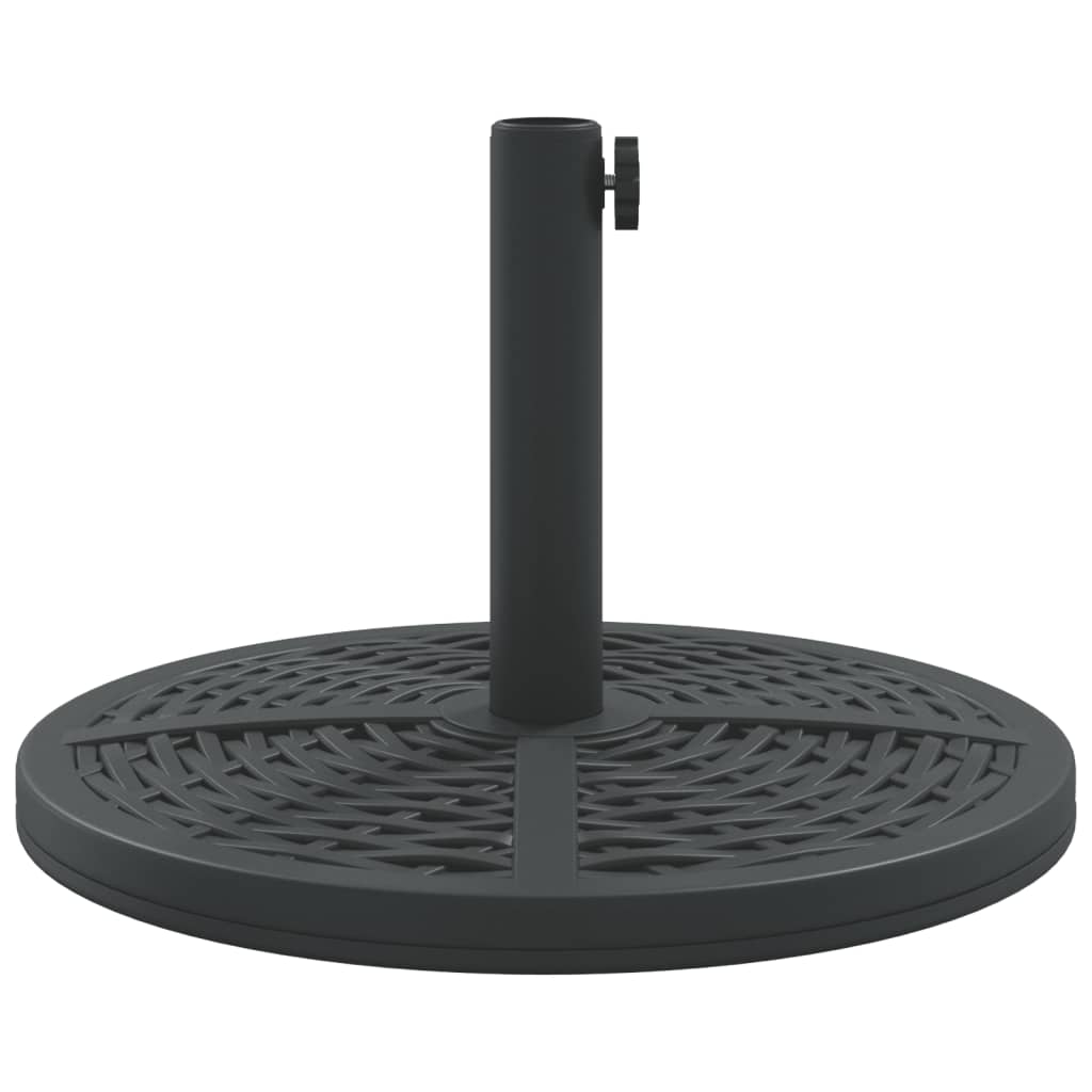 vidaXL Base de parasol pour mâts Ø38 / 48 mm 12 kg rond