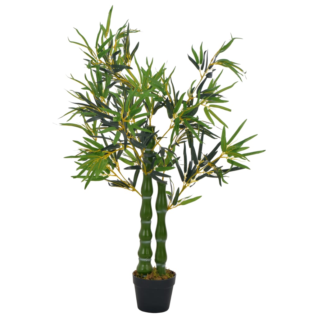 vidaXL Plante artificielle avec pot Bambou Vert 110 cm