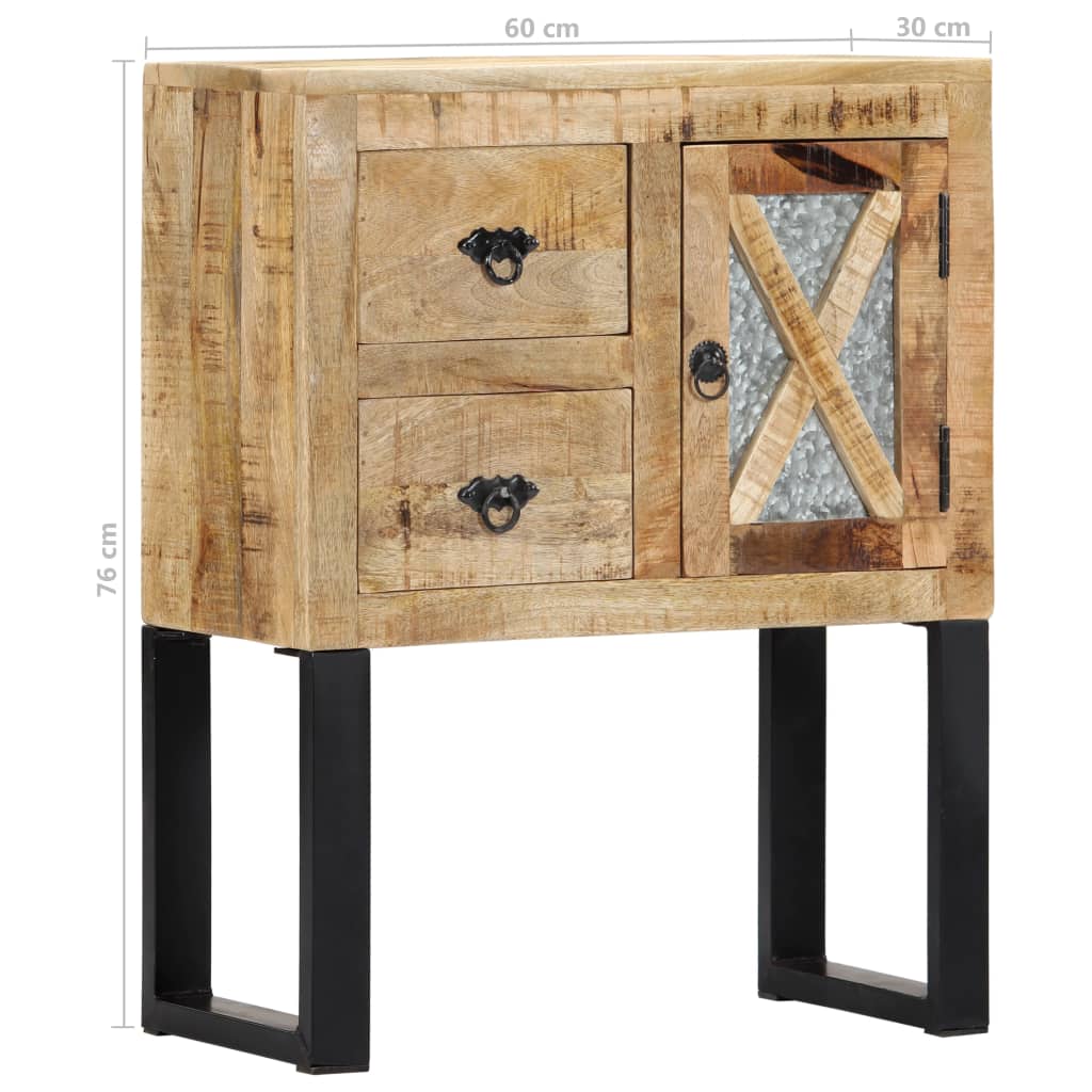 vidaXL Buffet 60 x 30 x 76 cm Bois de manguier massif