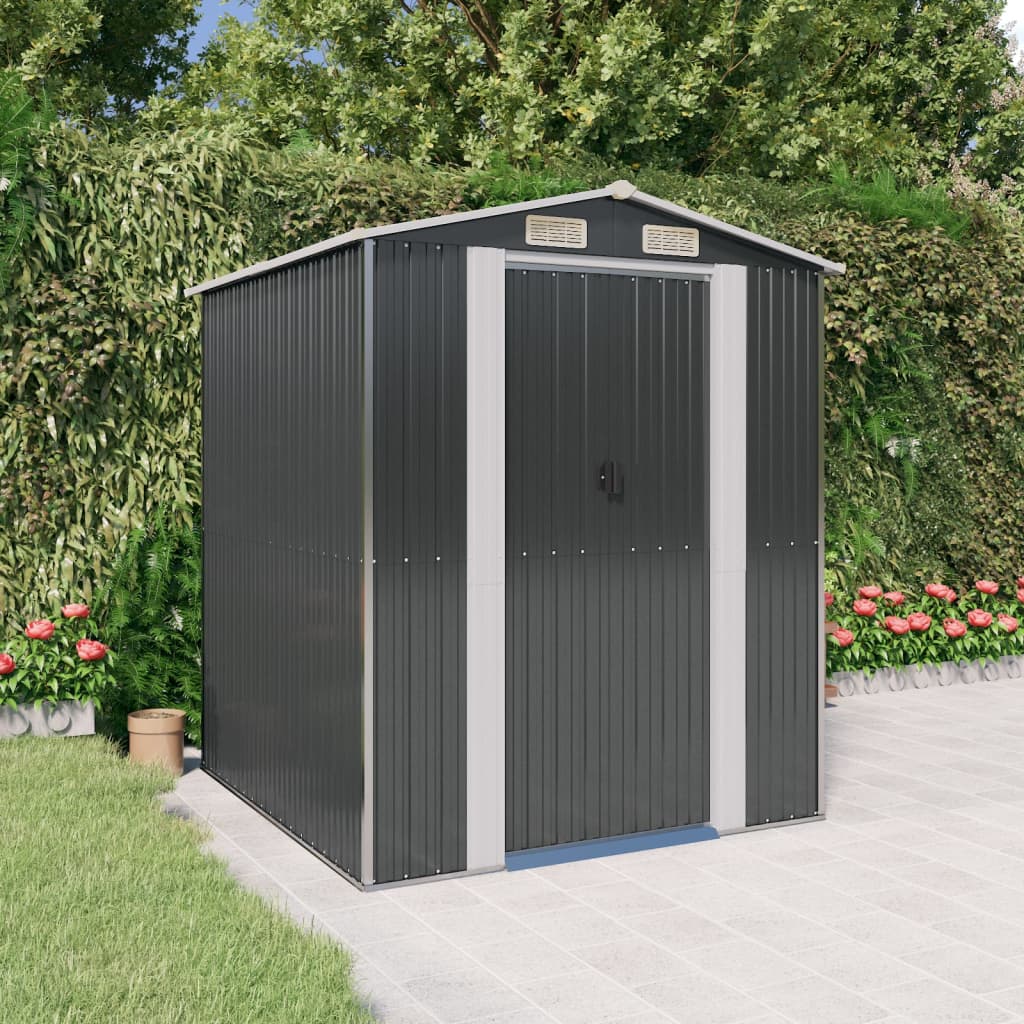 vidaXL Abri de jardin Anthracite 192x191x223 cm Acier galvanisé