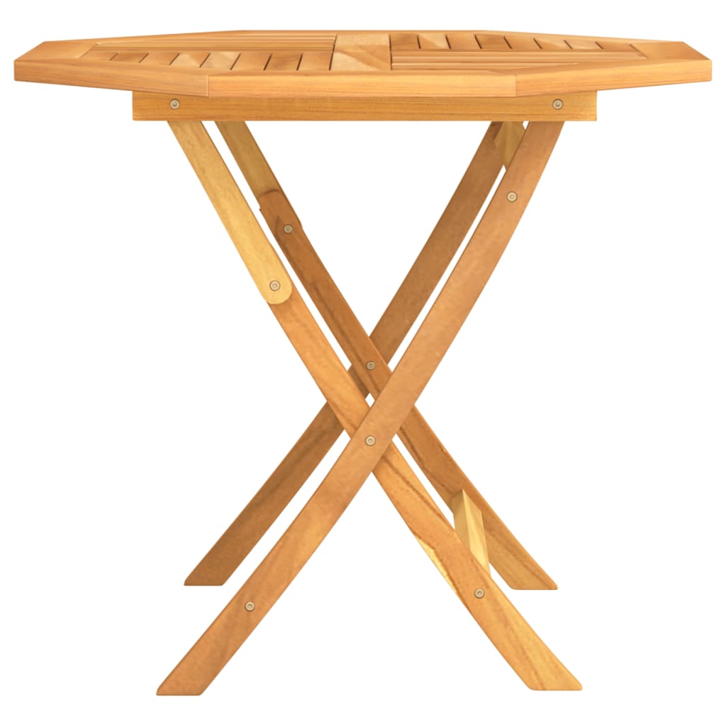 vidaXL Table pliable de jardin 85x85x76 cm Bois de teck solide