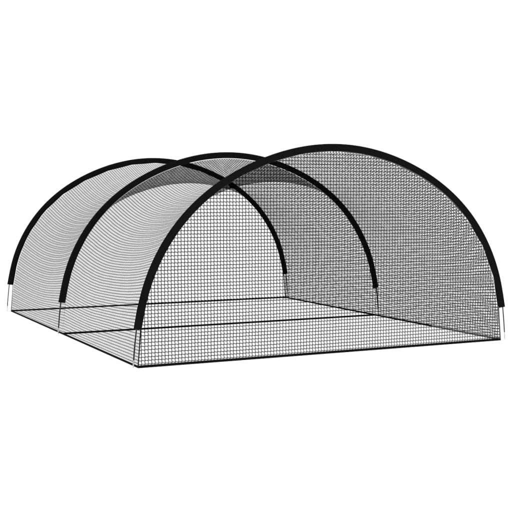 vidaXL Filet pour cage de frappe de baseball Noir 500x400x250 cm