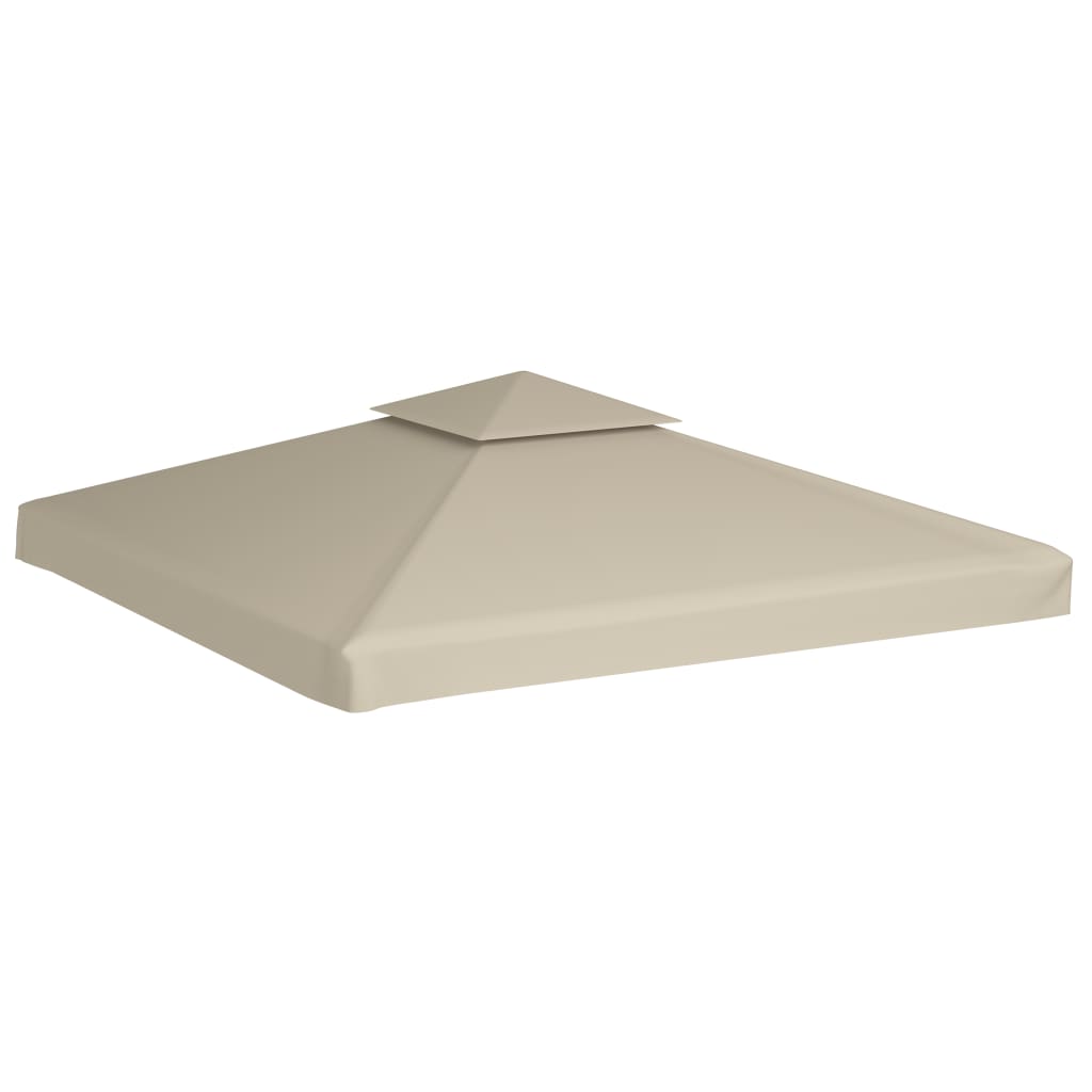 vidaXL Recouvrement de remplacement d'auvent 310 g/m² Beige 3x3 m