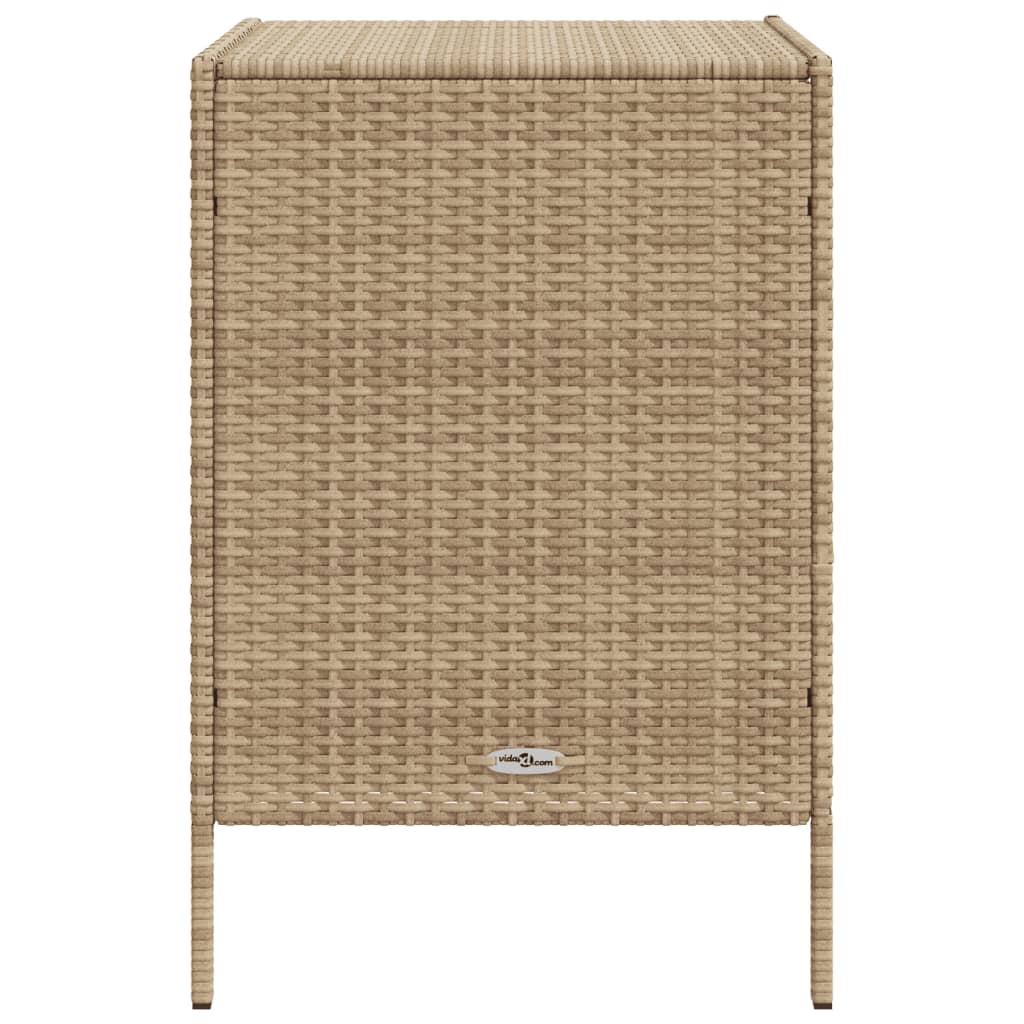 vidaXL Armoire de rangement de jardin beige 55x59x80 cm résine tressée