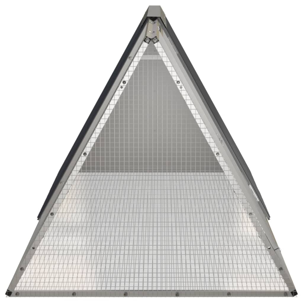 vidaXL Cage pour lapin Anthracite 201,5x80,5x71 cm Acier galvanisé