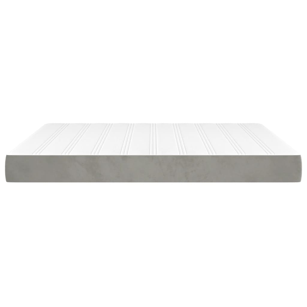 vidaXL Matelas de lit à ressorts ensachés 183x213x20 cm velours