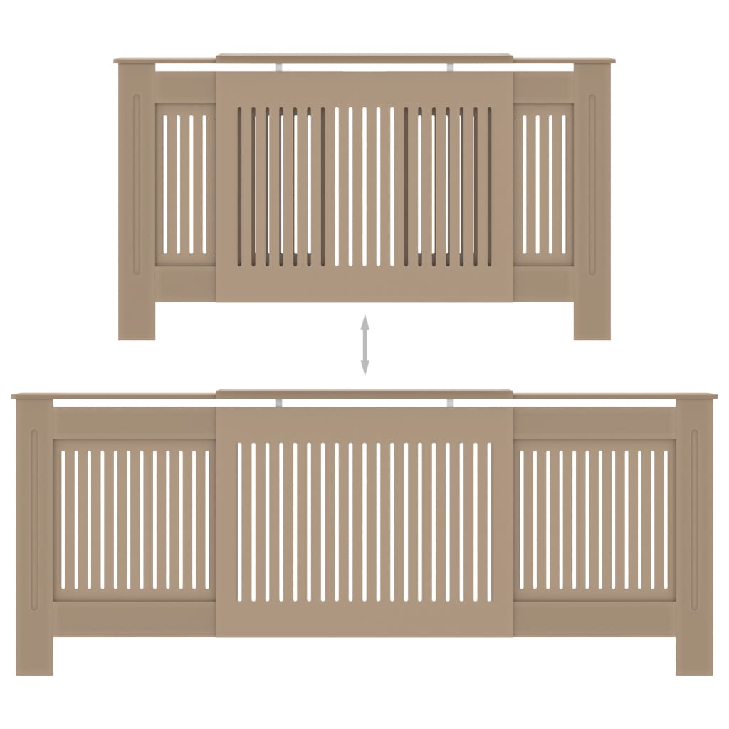 vidaXL Cache-radiateur MDF 205 cm