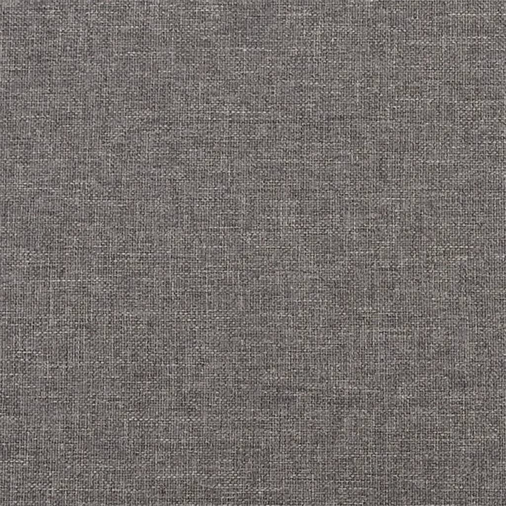 vidaXL Canapé 2 places et oreillers et coussins Gris foncé 120cm Tissu