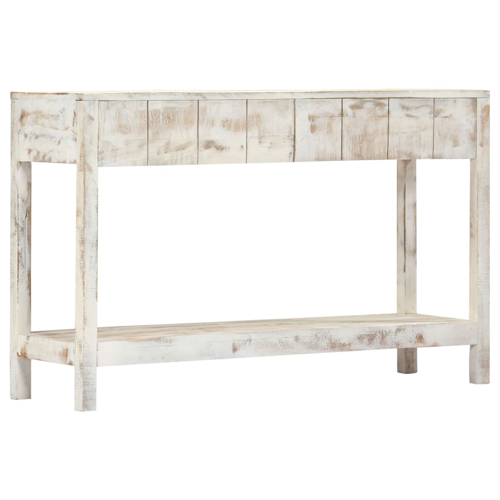 vidaXL Table console 120 x 35 x 75 cm Bois de manguier massif