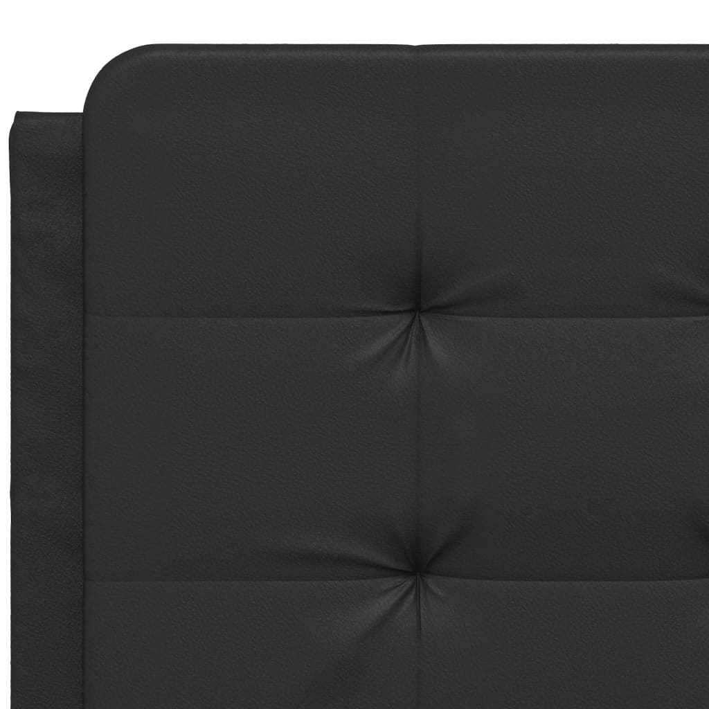 vidaXL Cadre de lit sans matelas noir 137x190 cm similicuir