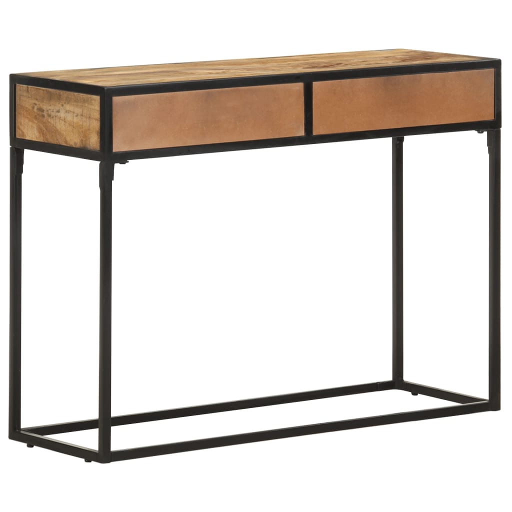 vidaXL Table console 100x35x75 cm Bois de manguier massif