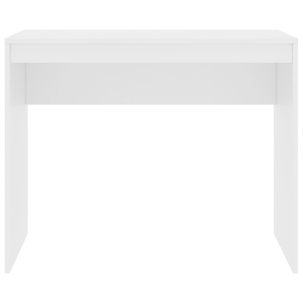 vidaXL Bureau Blanc 90x40x72 cm Bois d'ingénierie