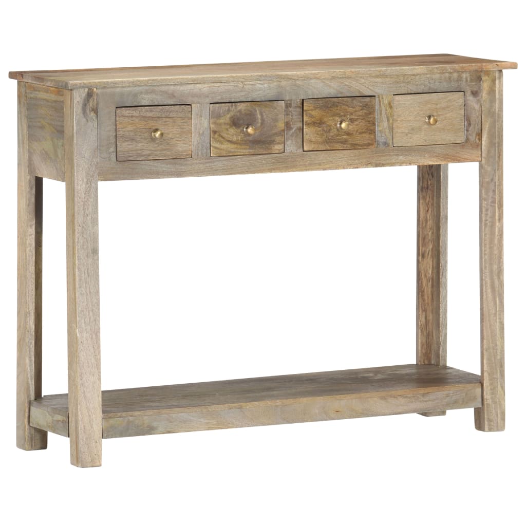 vidaXL Table console 100x30x76 cm Bois de manguier massif