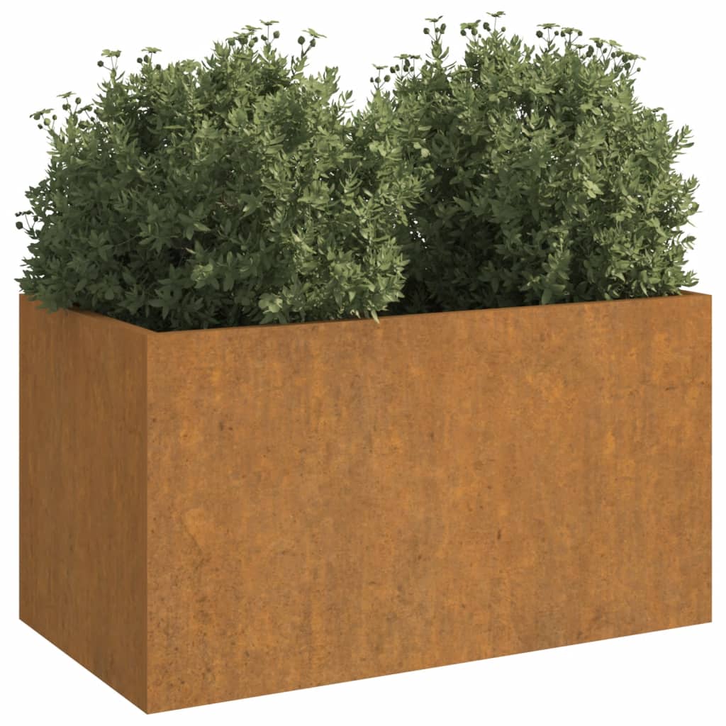 vidaXL Jardinière 62x30x29 cm acier corten