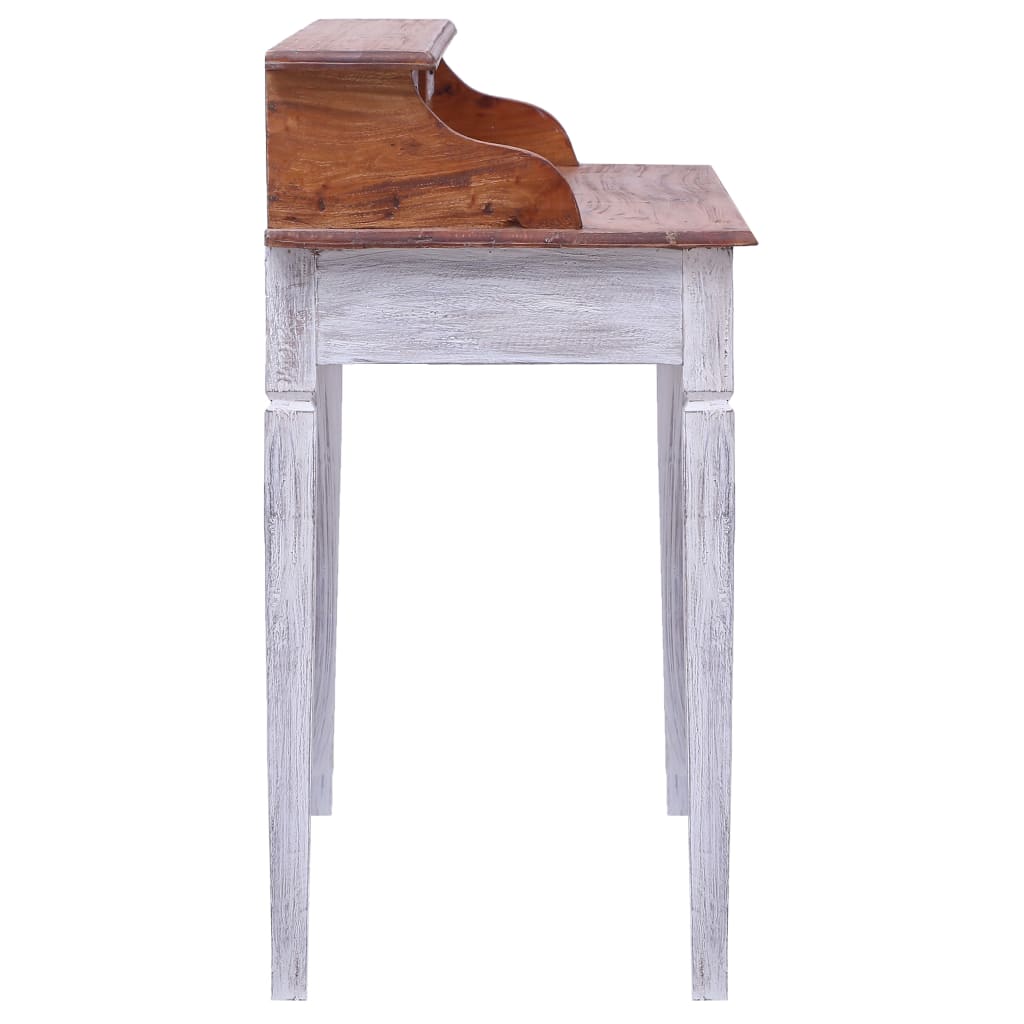 vidaXL Bureau avec tiroirs 90x50x101 cm bois de récupération solide