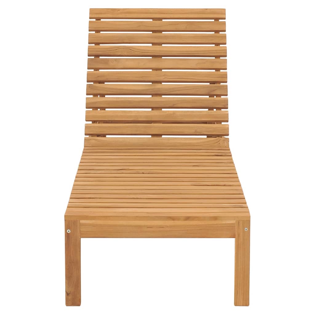 vidaXL Chaises longues lot de 2 Bois de teck solide