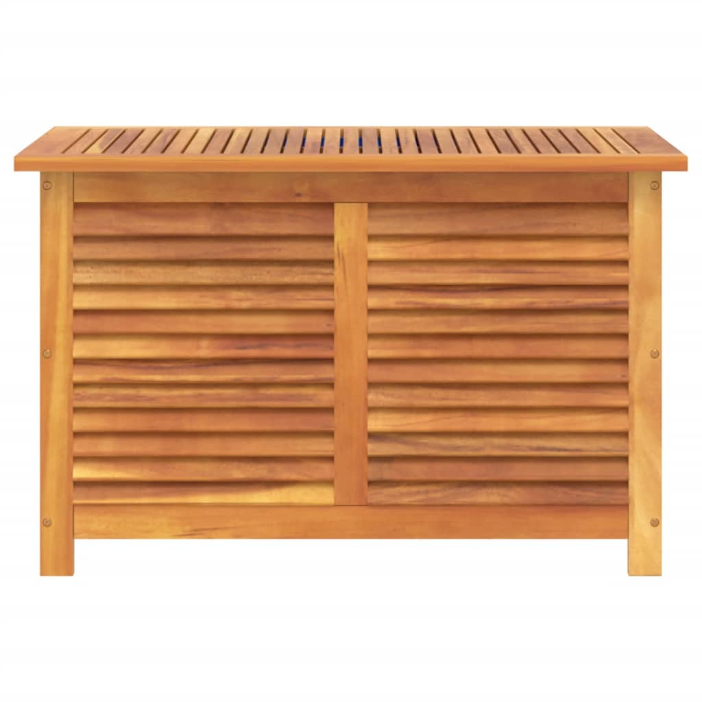 vidaXL Boîte de rangement de jardin persiennes 90x50x56 cm bois acacia