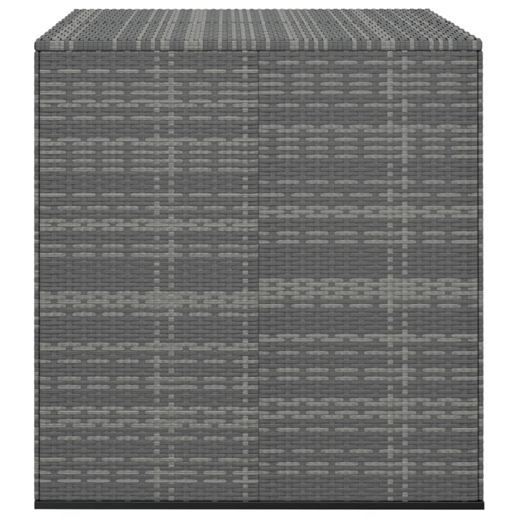 vidaXL Boîte à coussins de jardin Résine tressée 100x97,5x104 cm Gris