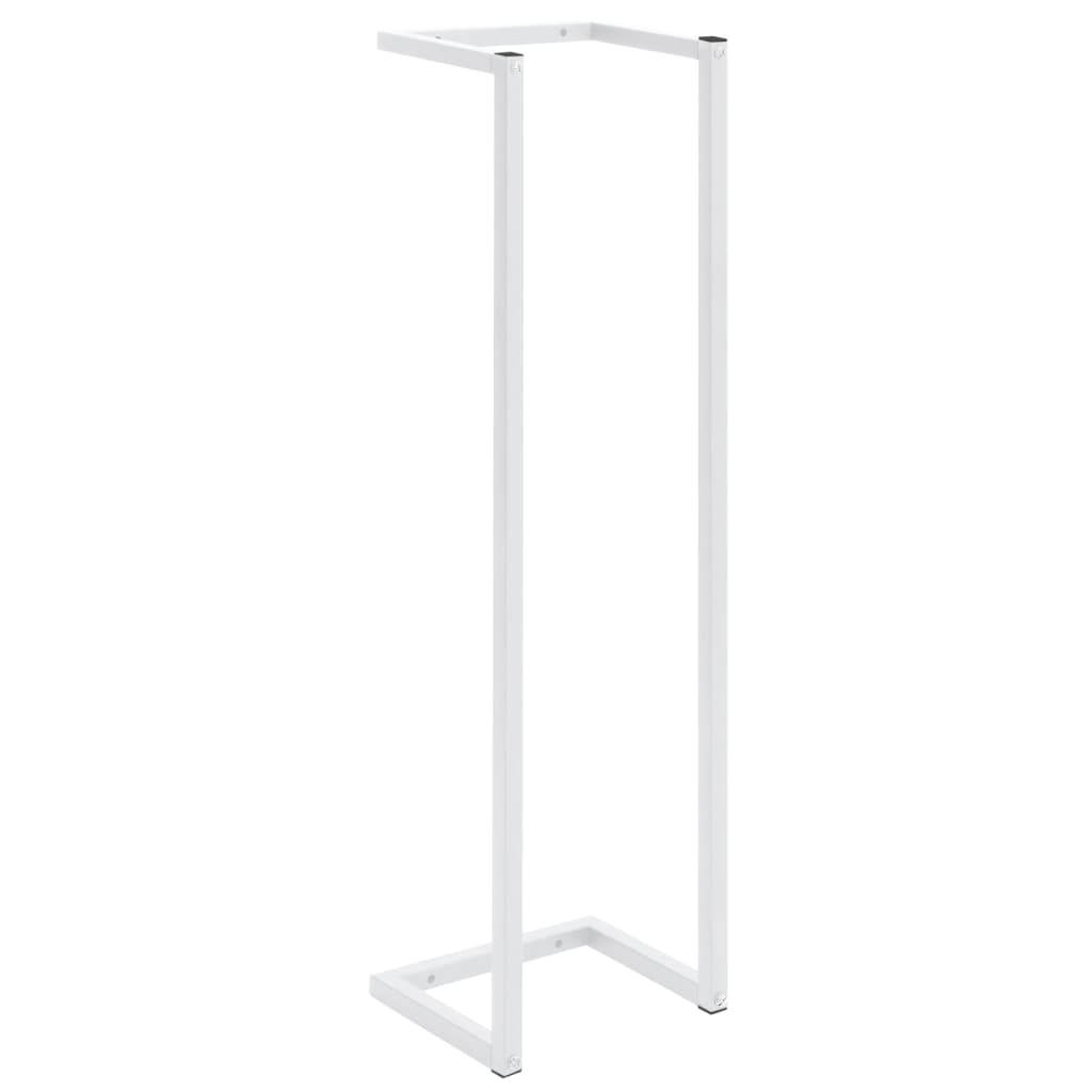 vidaXL Porte-serviette Blanc 25x20x95 cm Acier