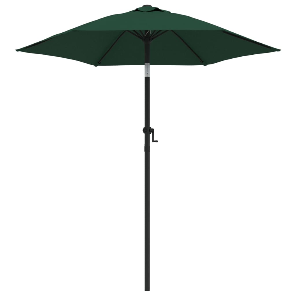 vidaXL Parasol Vert 200x224 cm Aluminium