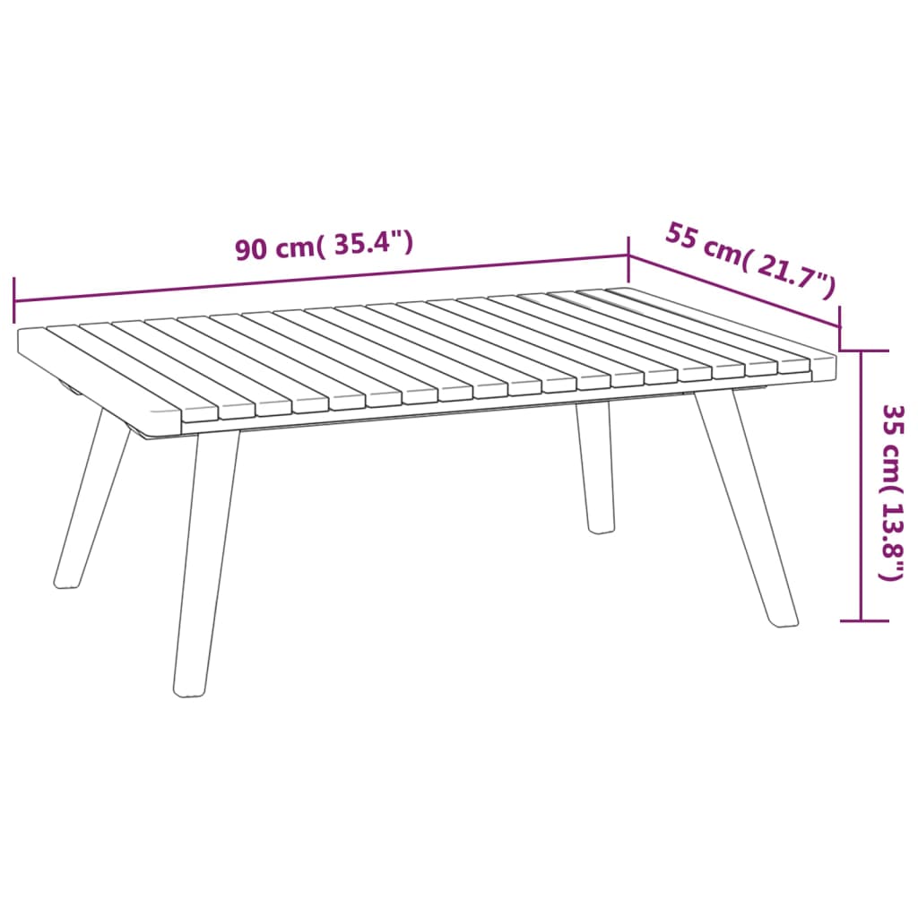 vidaXL Salon de jardin 6 pcs avec coussins Bois d'acacia solide