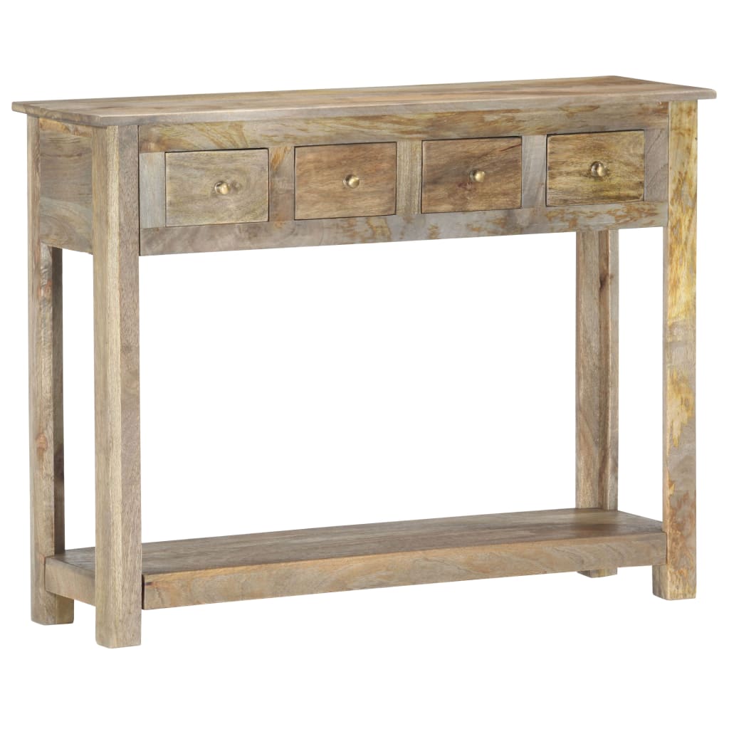 vidaXL Table console 100x30x76 cm Bois de manguier massif