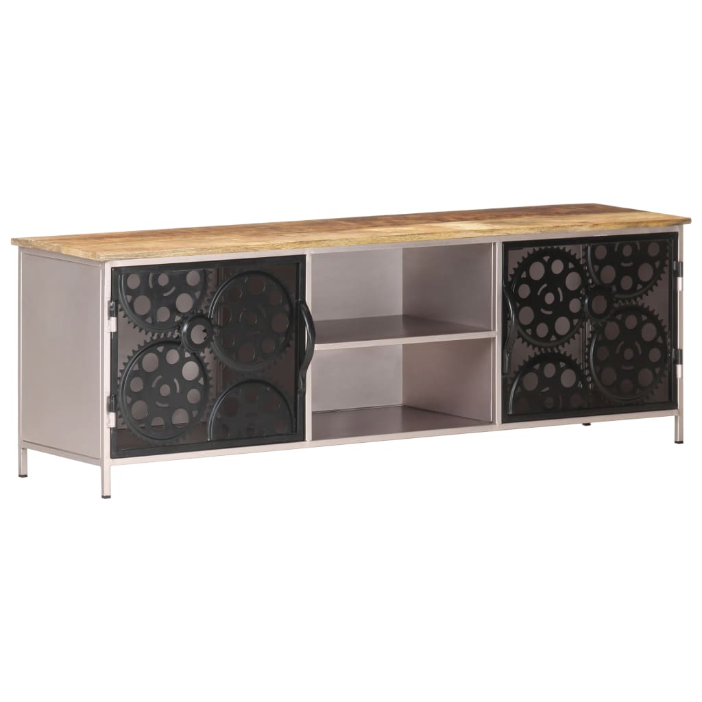 vidaXL Meuble TV 120x30x40 cm Bois de manguier brut