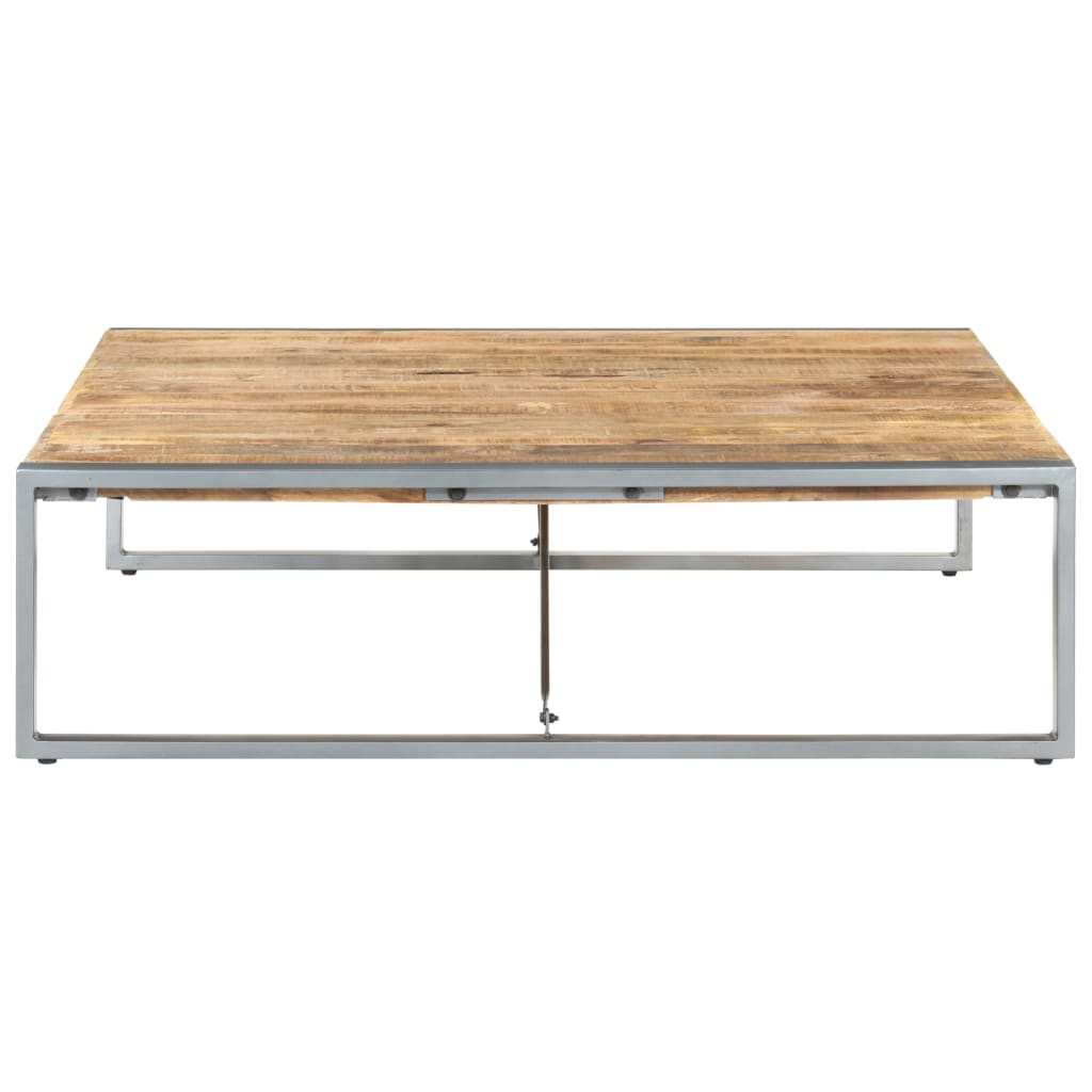 vidaXL Table basse 140x140x40 cm Bois de manguier brut