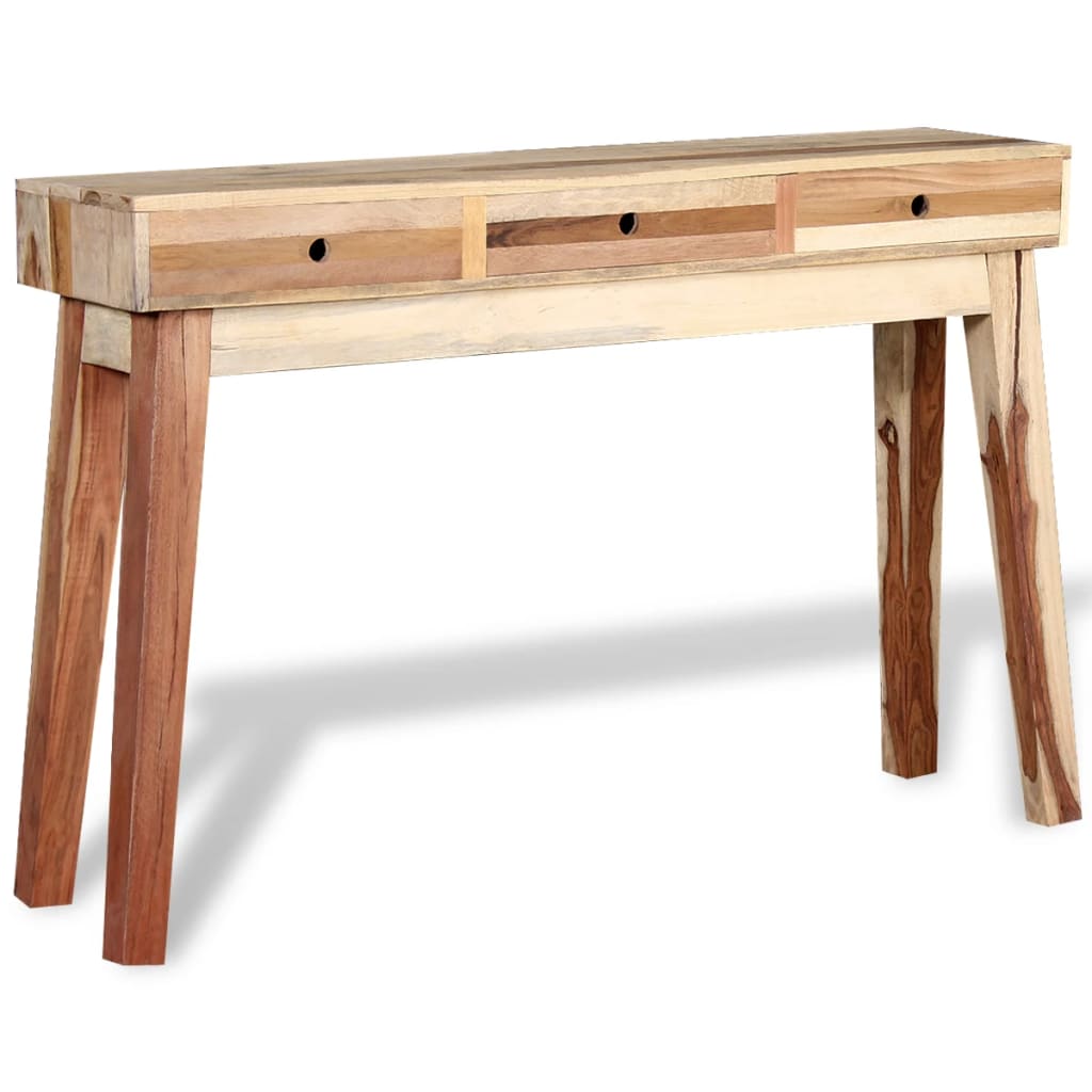 vidaXL Table console Bois de récupération massif