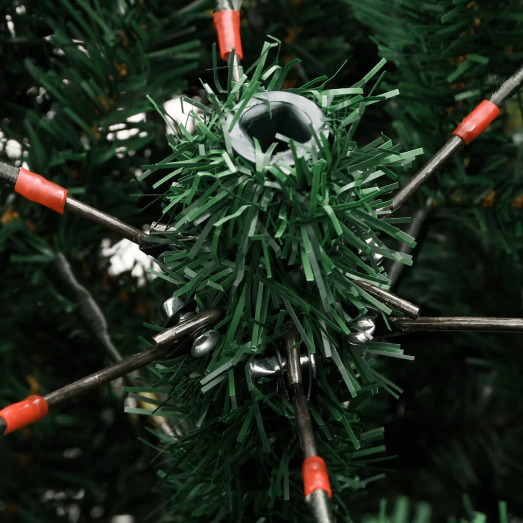 vidaXL Sapin de Noël artificiel à charnières avec support 180 cm