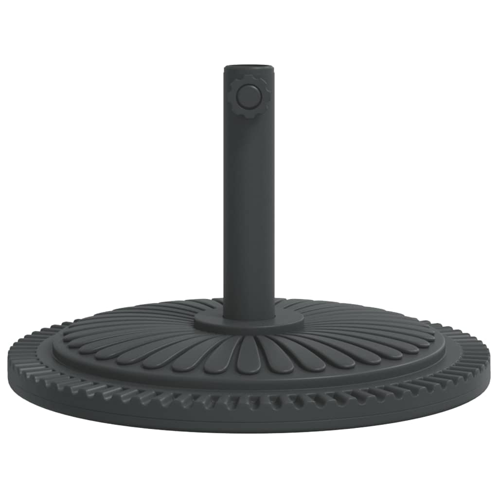 vidaXL Base de parasol pour mâts Ø38 / 48 mm 12 kg rond