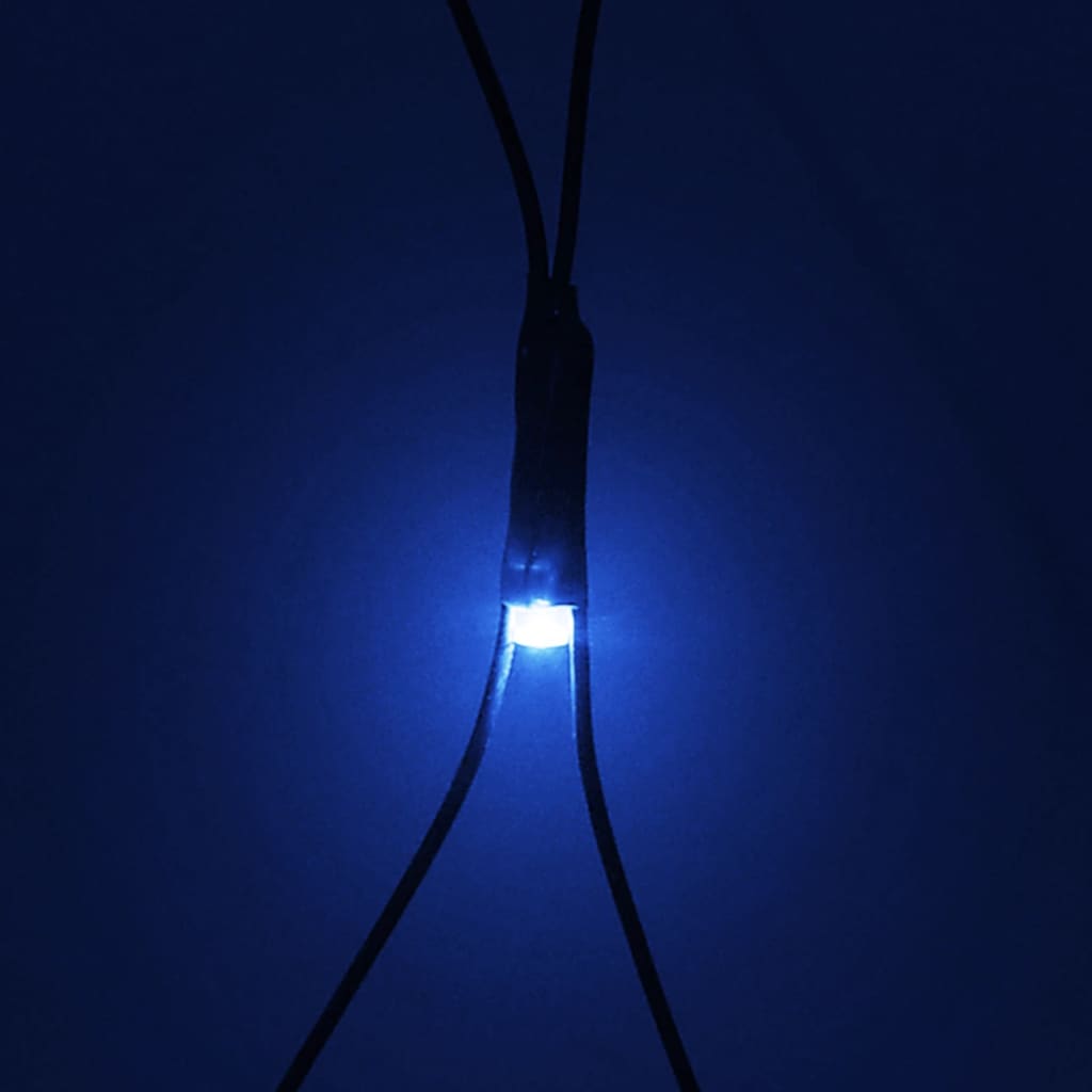 vidaXL Guirlandes lumineuses LED filet Noël 3x2 m 204 LED bleu