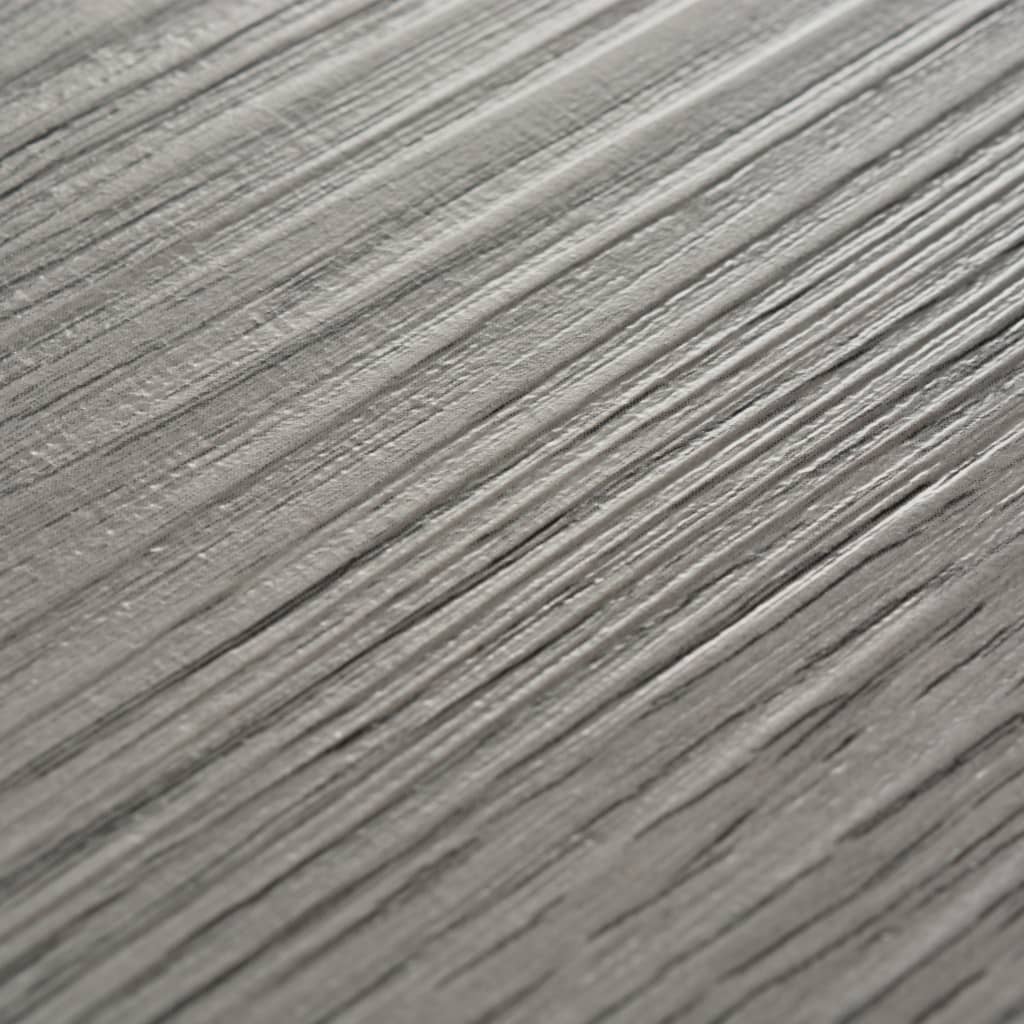 vidaXL Dalles de plancher PVC autoadhésif 5,02 m² 2 mm gris foncé