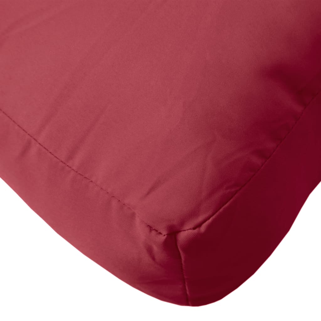 vidaXL Coussins de palette lot de 2 rouge tissu