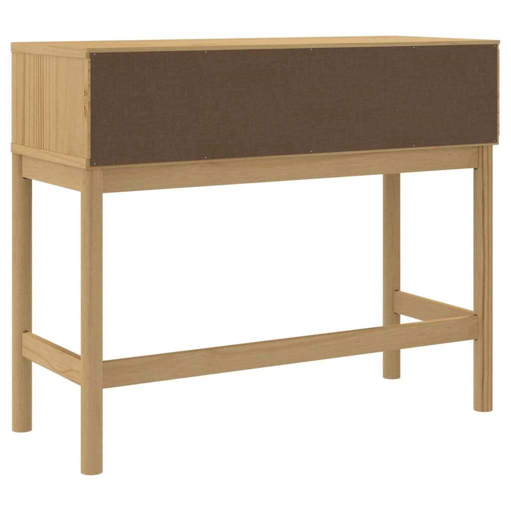 vidaXL Table console FLORO marron cire 89,5x36,5x73 cm pin massif