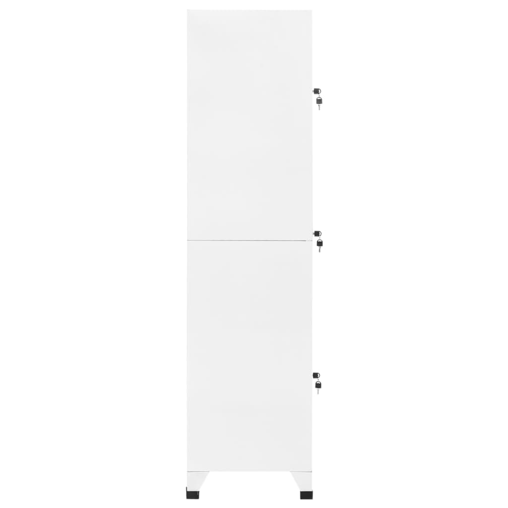 vidaXL Armoire à casiers Blanc 38x45x180 cm Acier