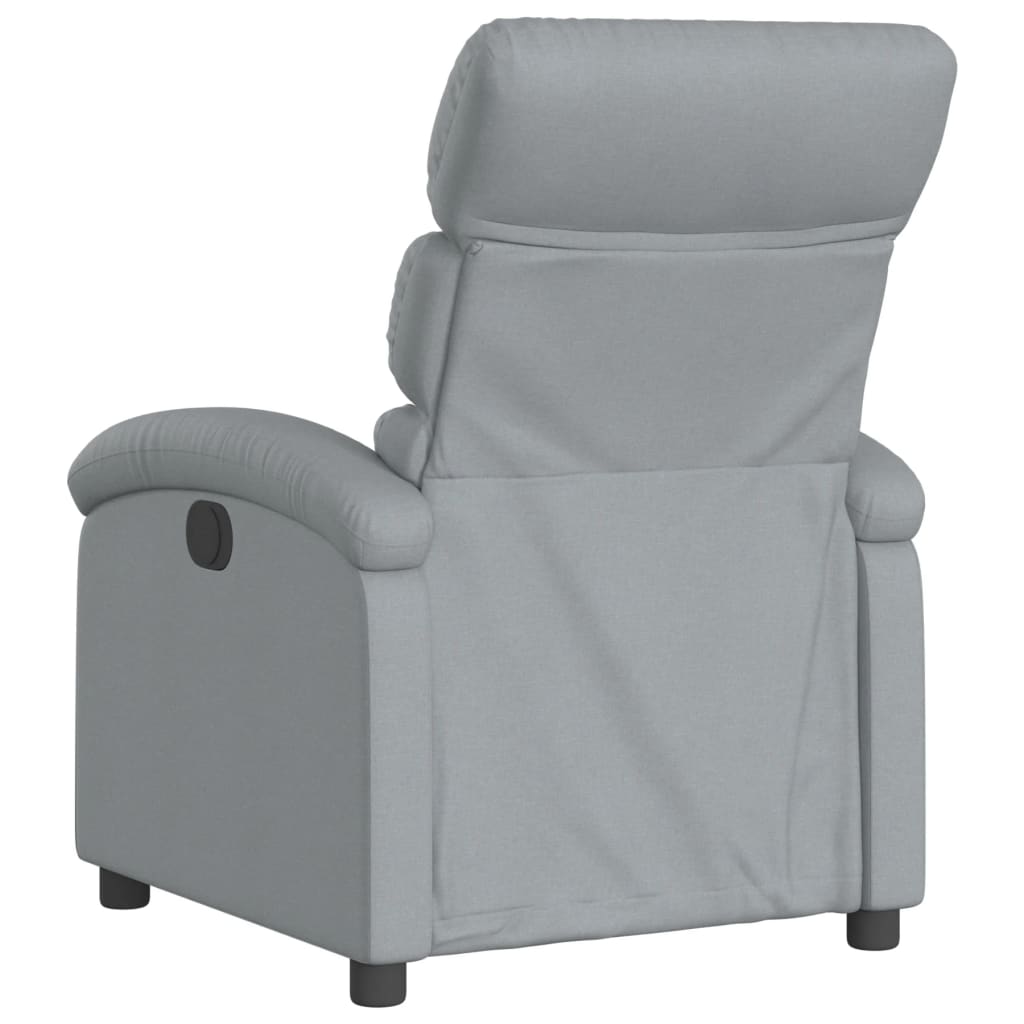 vidaXL Fauteuil inclinable Gris clair Tissu