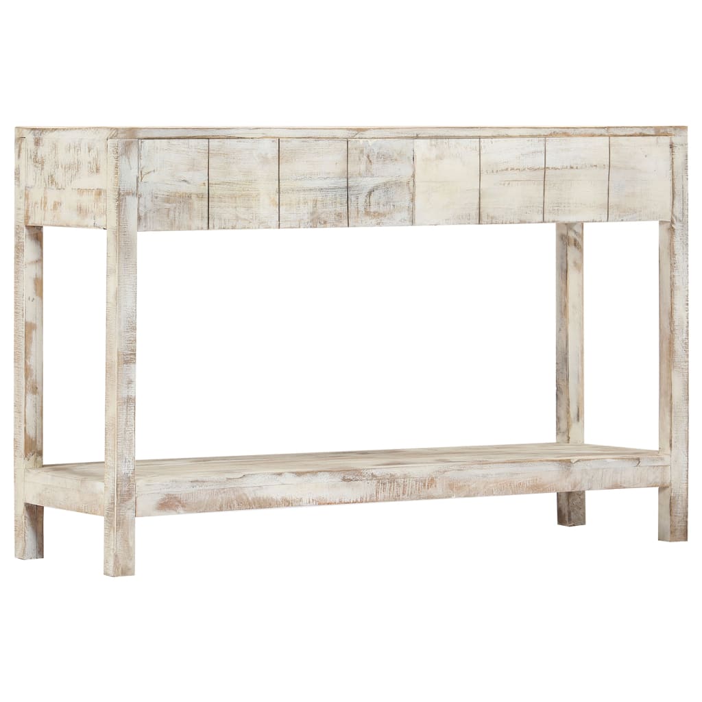 vidaXL Table console 120 x 35 x 75 cm Bois de manguier massif