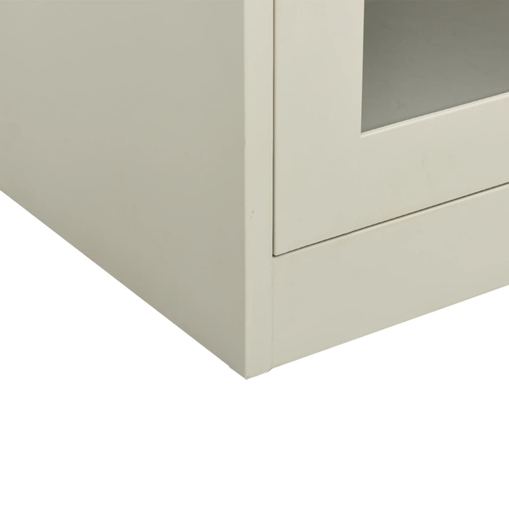 vidaXL Armoire de bureau Gris clair 90x40x105 cm Acier