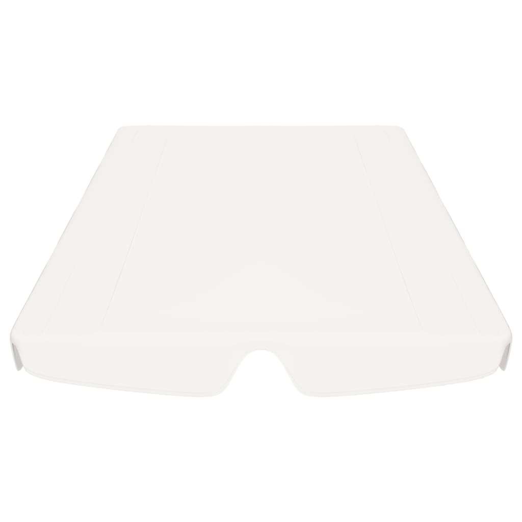 vidaXL Toit de rechange de balançoire blanc 188/168x145/110 cm