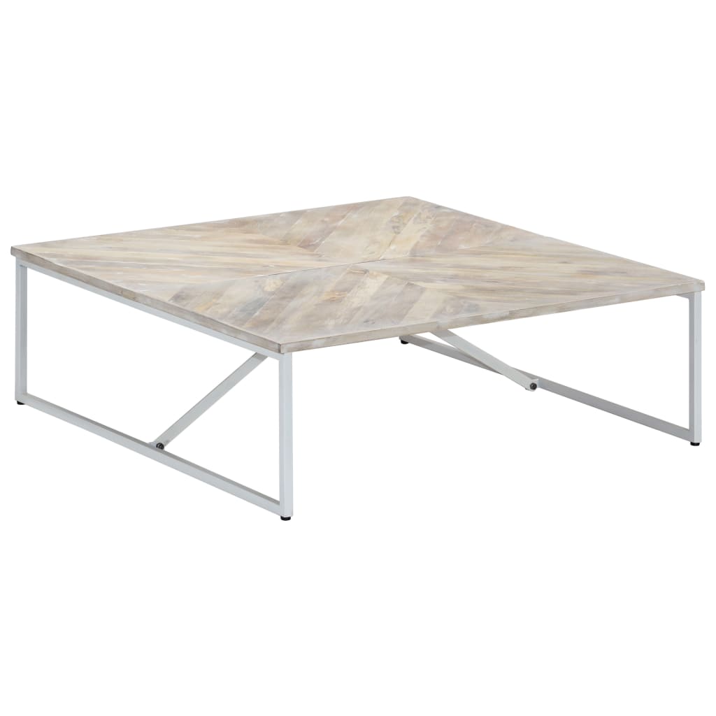 vidaXL Table basse 110x110x36 cm Bois de manguier solide