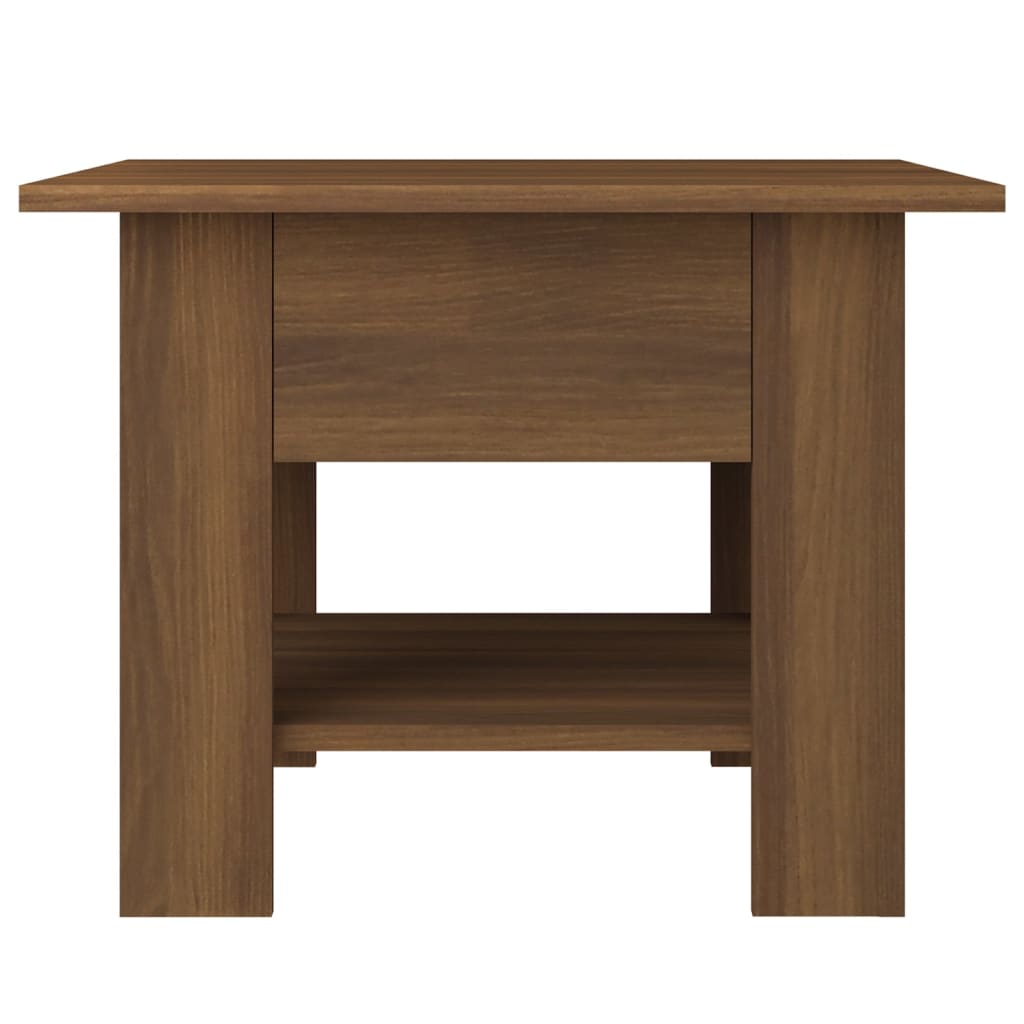 vidaXL Table basse chêne marron 55x55x42 cm bois d'ingénierie