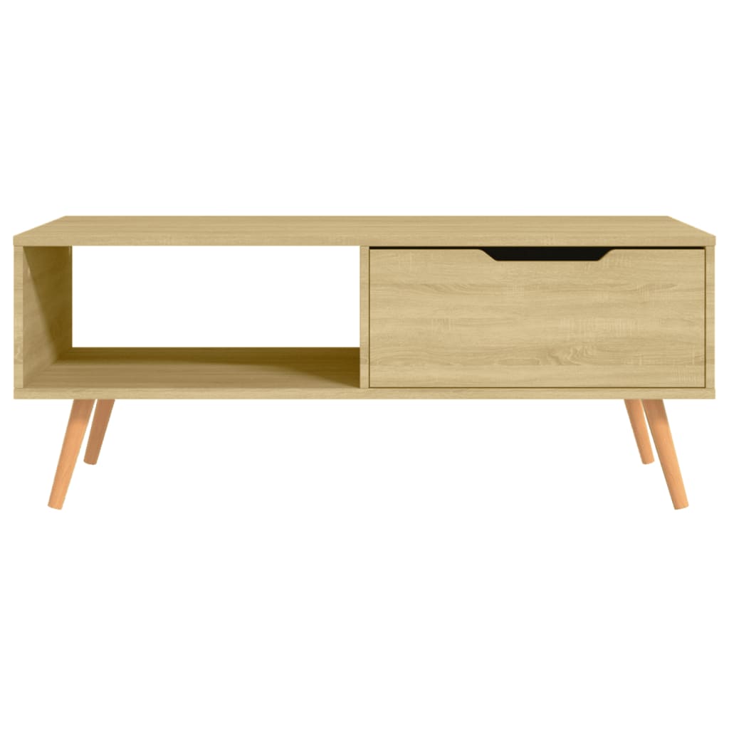 vidaXL Table basse Chêne Sonoma 100x49,5x43 cm Bois d'ingénierie