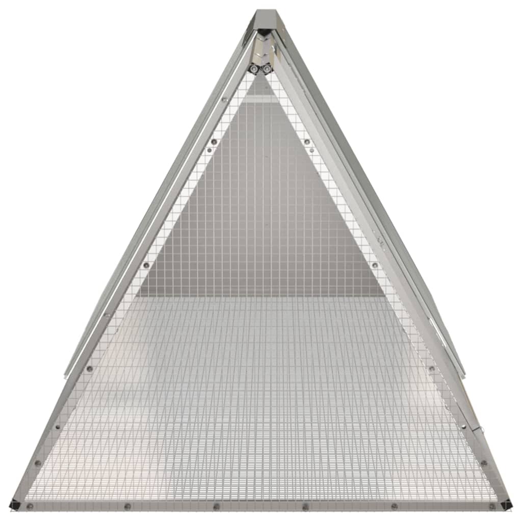 vidaXL Cage pour lapin Gris 201,5x80,5x71 cm Acier galvanisé