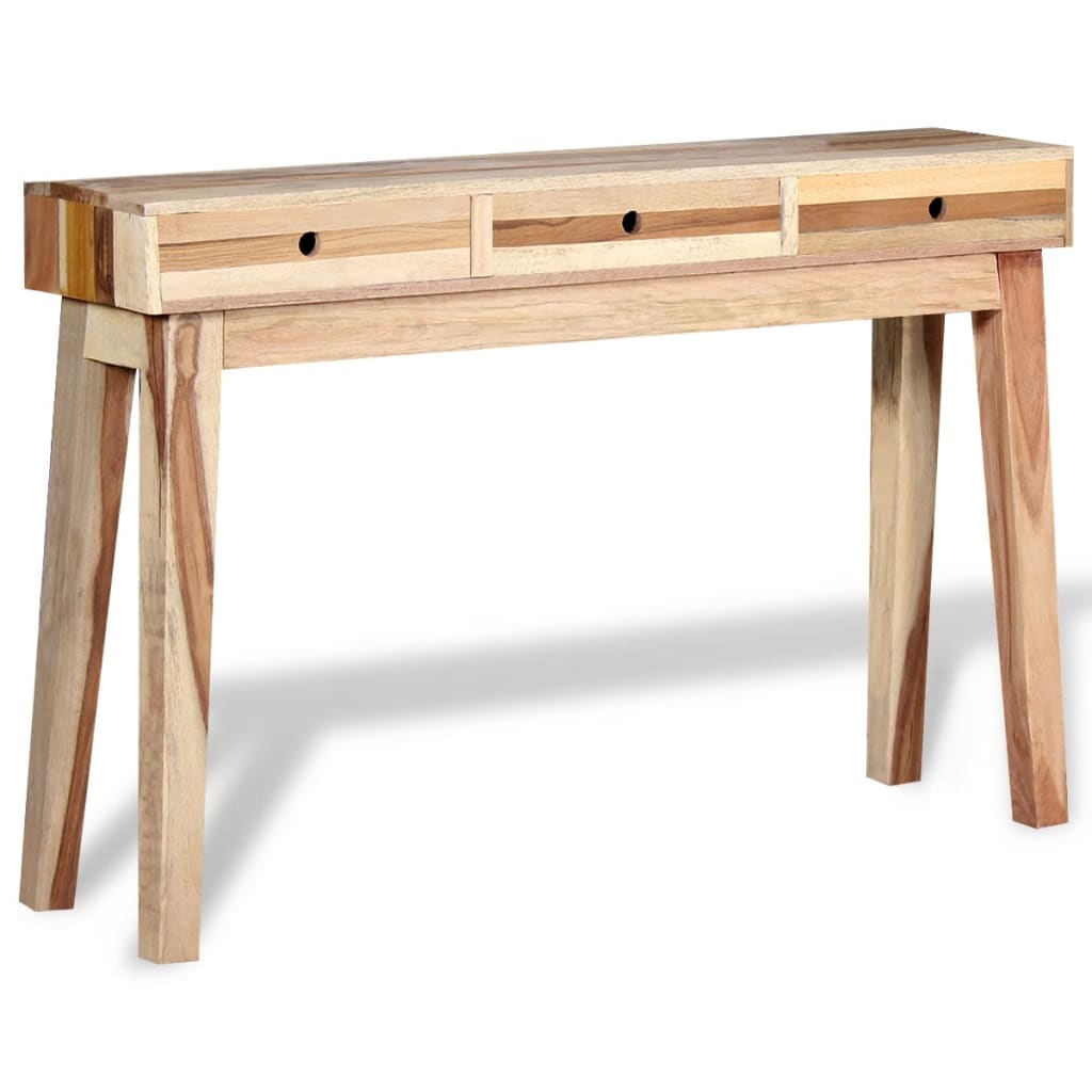 vidaXL Table console Bois de récupération massif